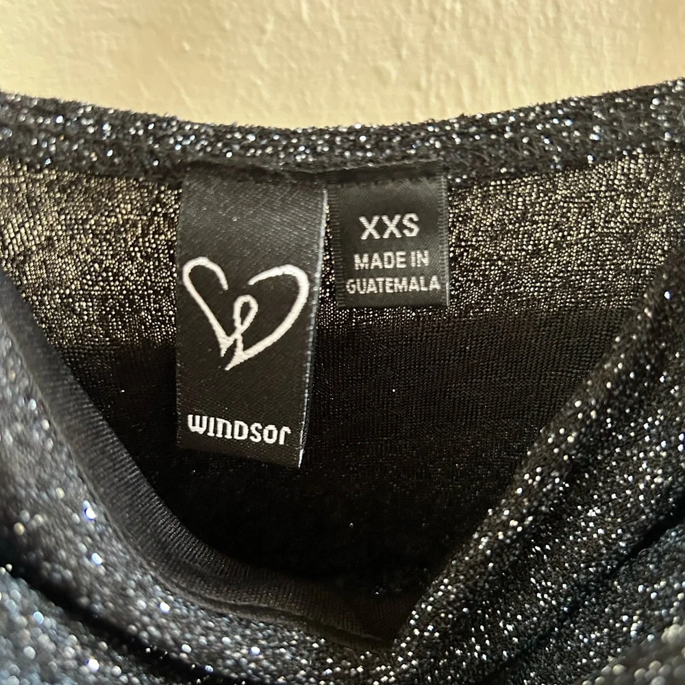 Windsor black glitter skater dress xxs - Picture 4 of 4